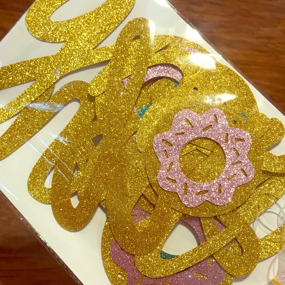 "Donut Grow Up" Birthday Banner